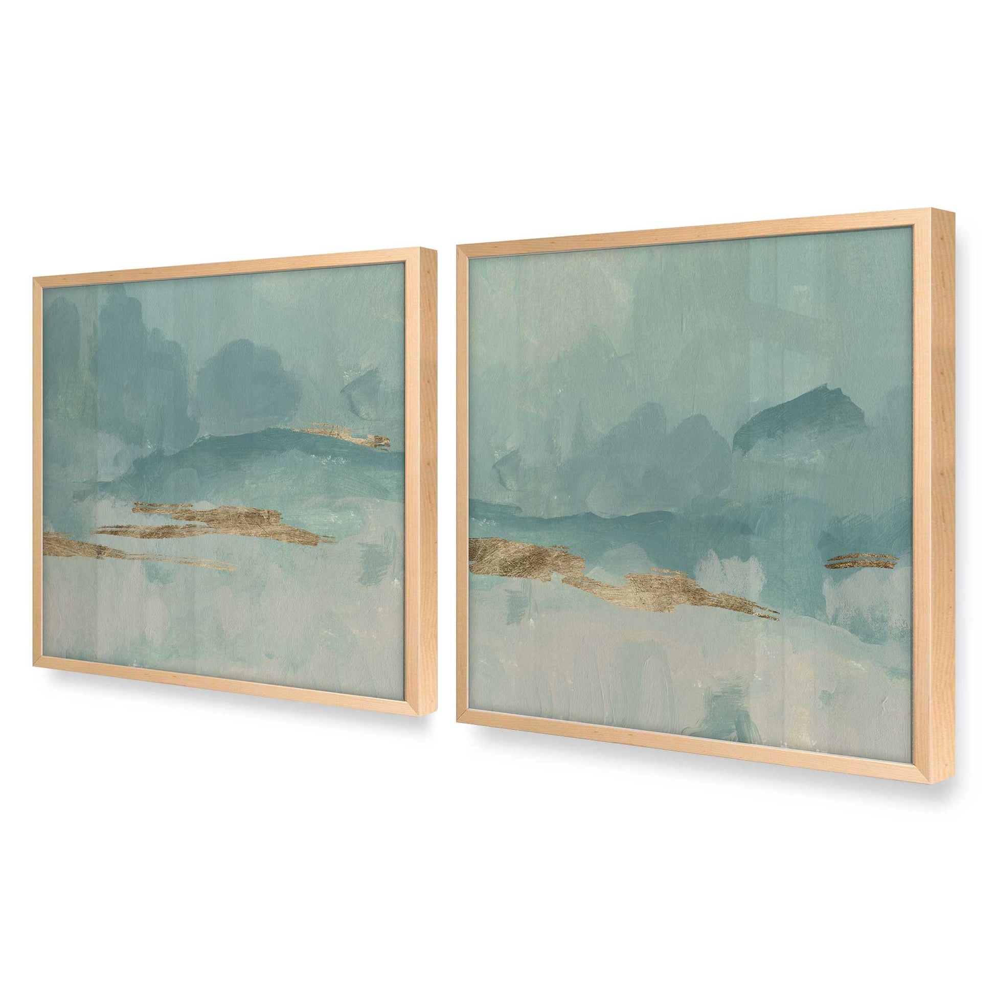 [Color:Raw Maple], Picture of art in a Raw Maple frame at an angle