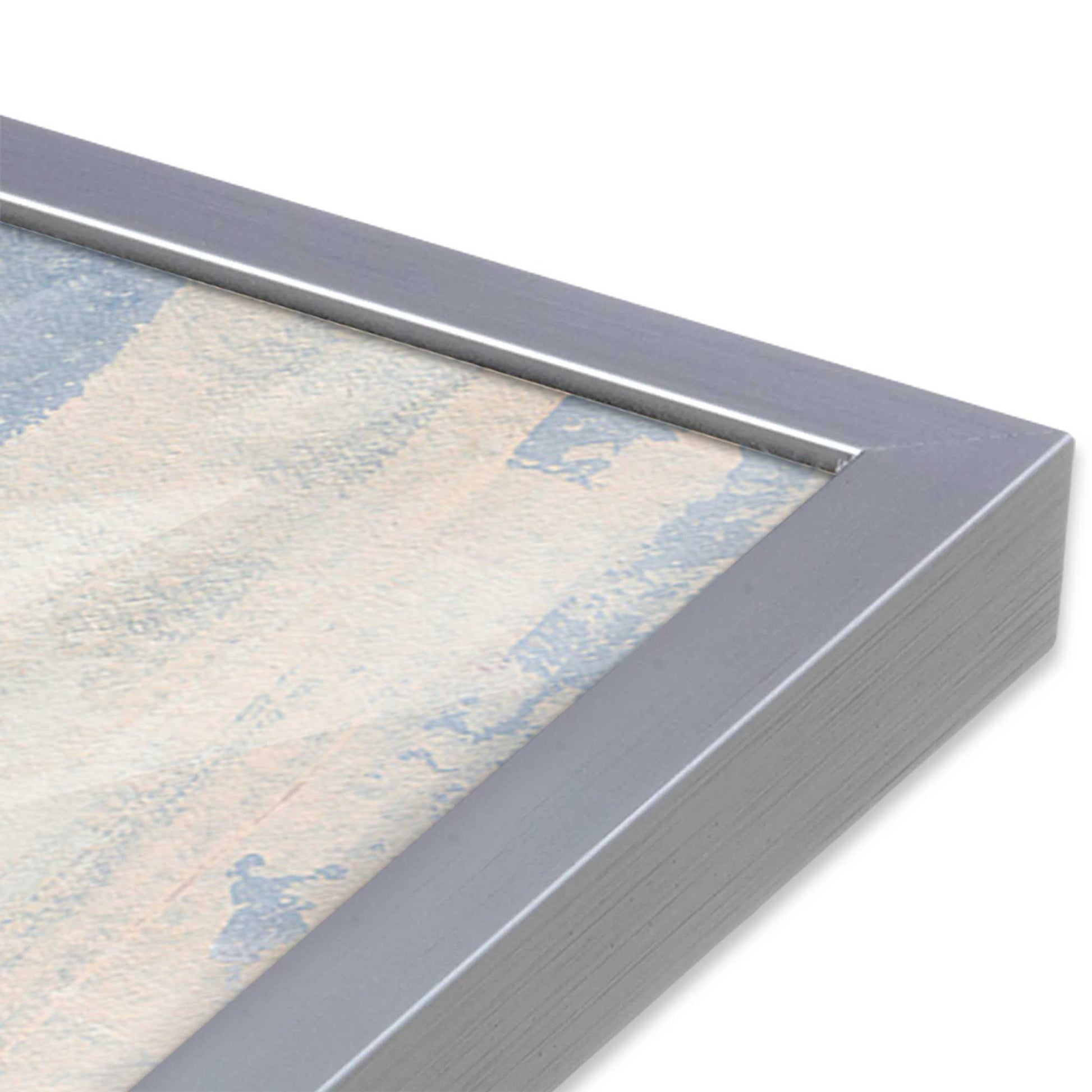 [Color:Polished Chrome], Picture of art in a Polished Chrome frame at an angle