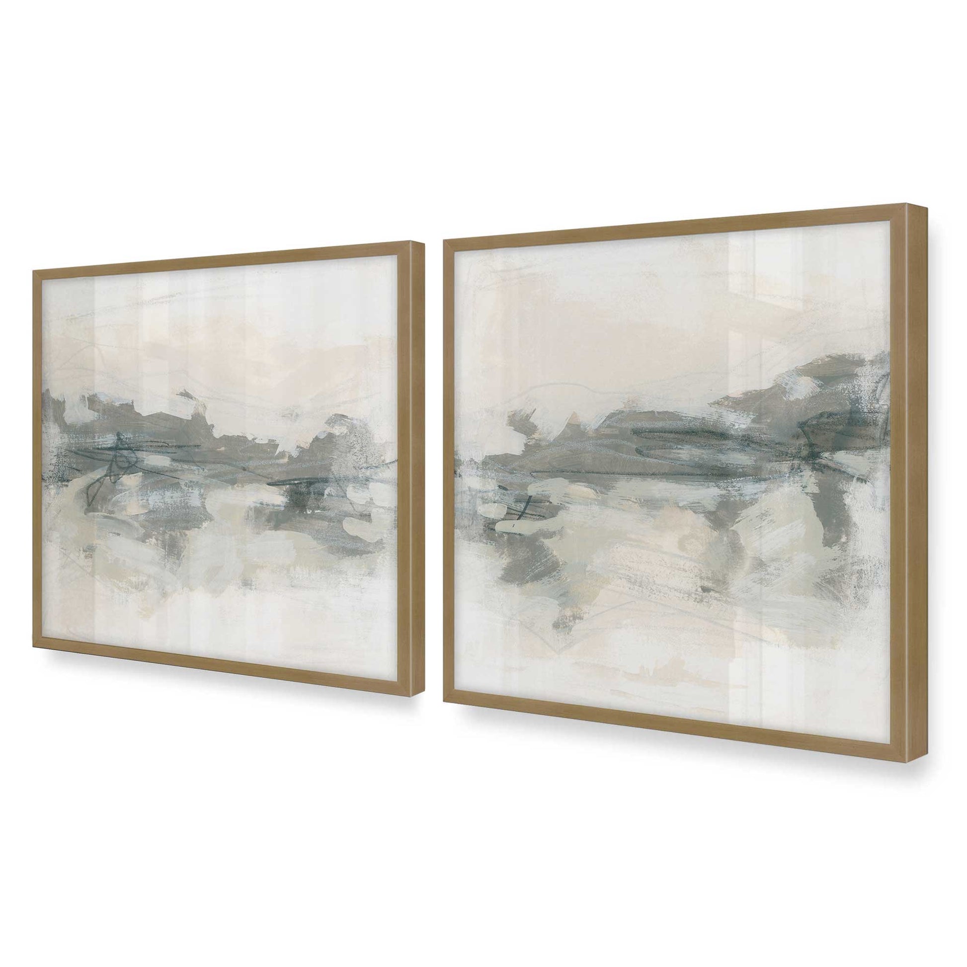 [Color:Brushed Gold], Picture of art in a Brushed Gold frame of the corner