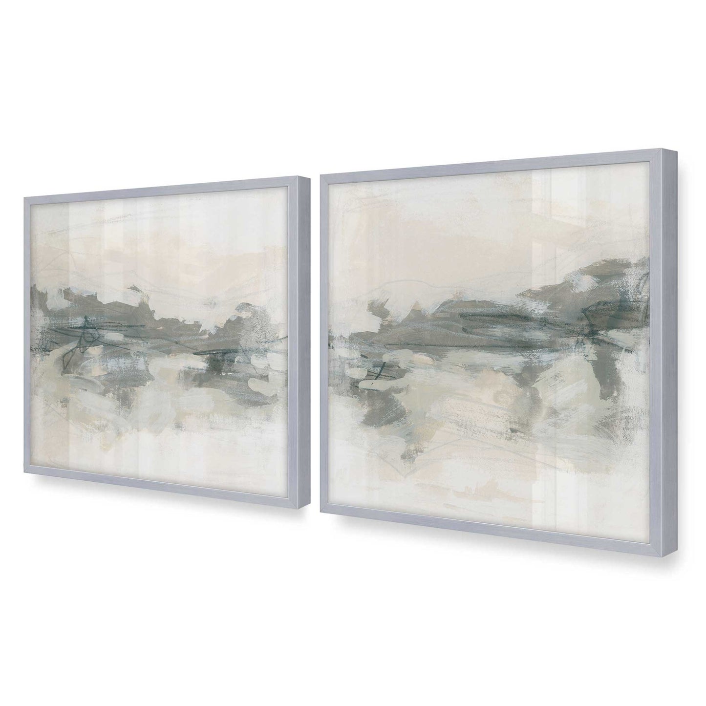 [Color:Polished Chrome], Picture of art in a Polished Chrome frame of the corner