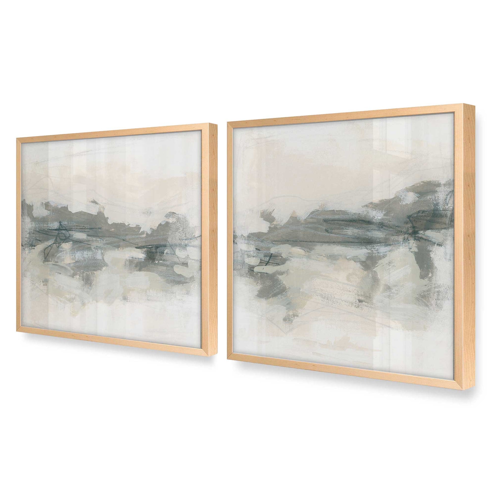 [Color:Raw Maple], Picture of art in a Raw Maple frame at an angle