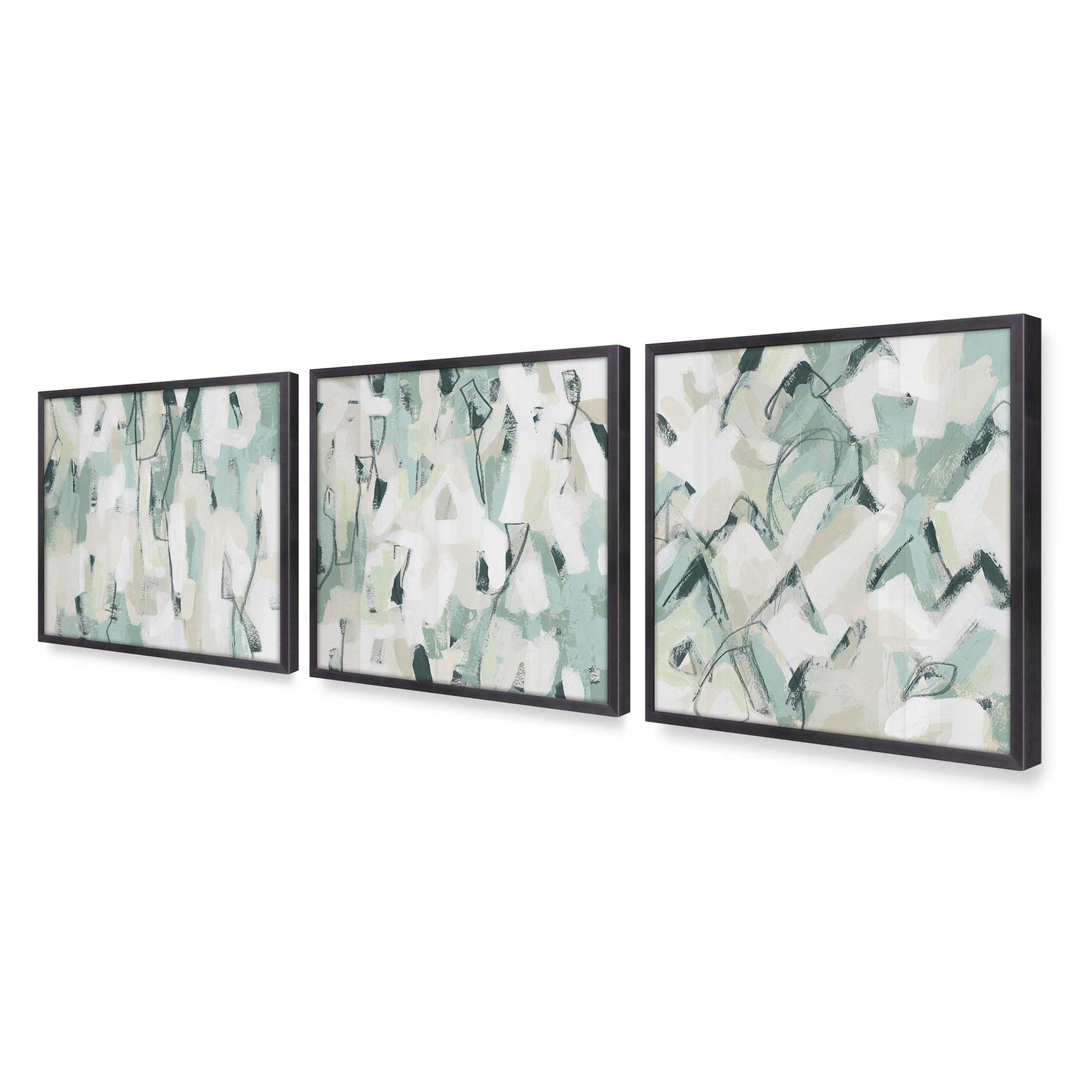 [Color:Weathered Zinc], Picture of art in a Weathered Zinc frame of the corner