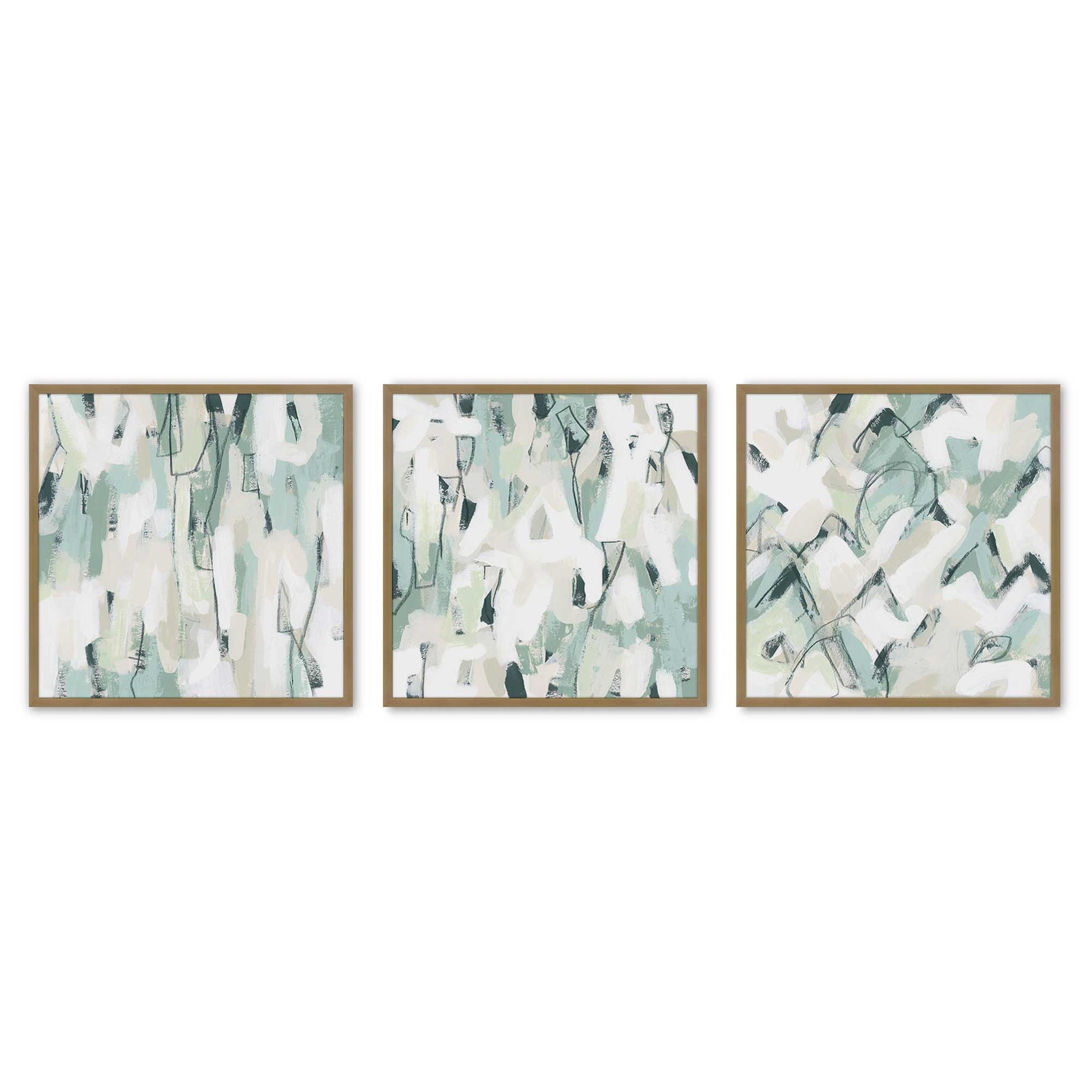 [Color:Brushed Gold], Picture of art in a Brushed Gold frame