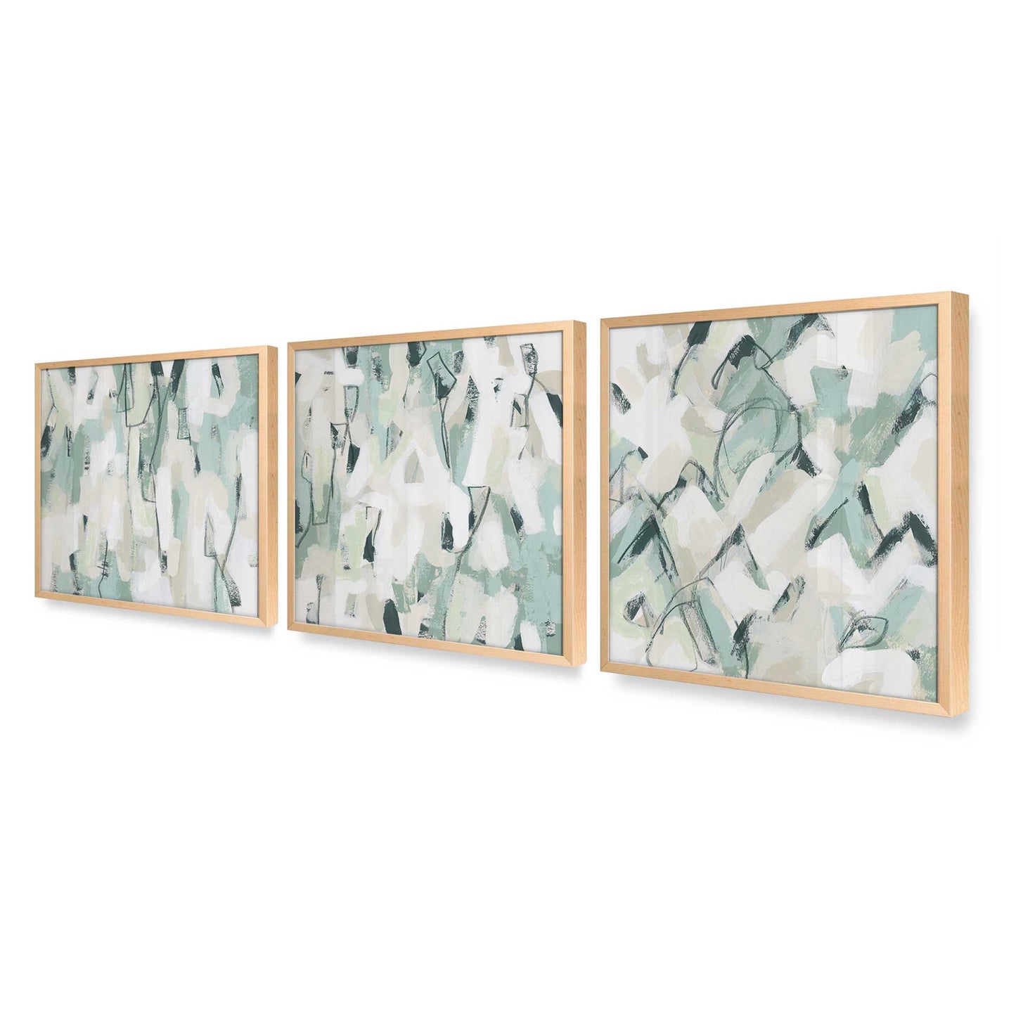 [Color:Raw Maple], Picture of art in a Raw Maple frame at an angle
