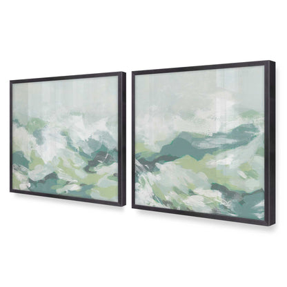 [Color:Weathered Zinc], Picture of art in a Weathered Zinc frame of the corner