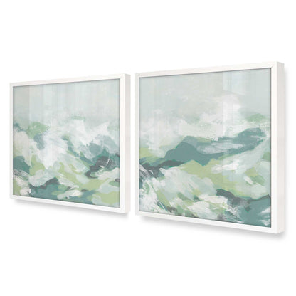 [Color:Opaque White], Picture of art in a Opaque White frame at an angle