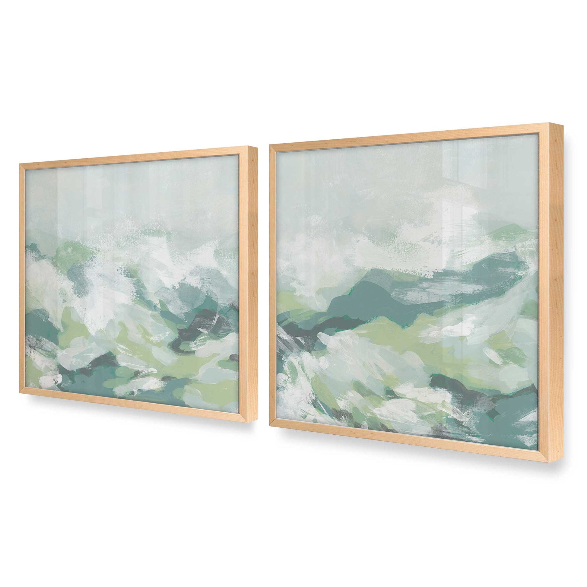 [Color:Raw Maple], Picture of art in a Raw Maple frame at an angle