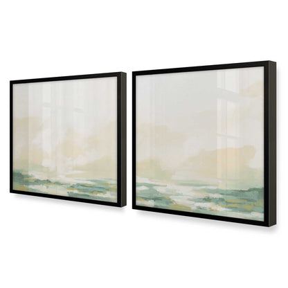 [Color:Satin Black], Picture of art in a Satin Black frame at an angle