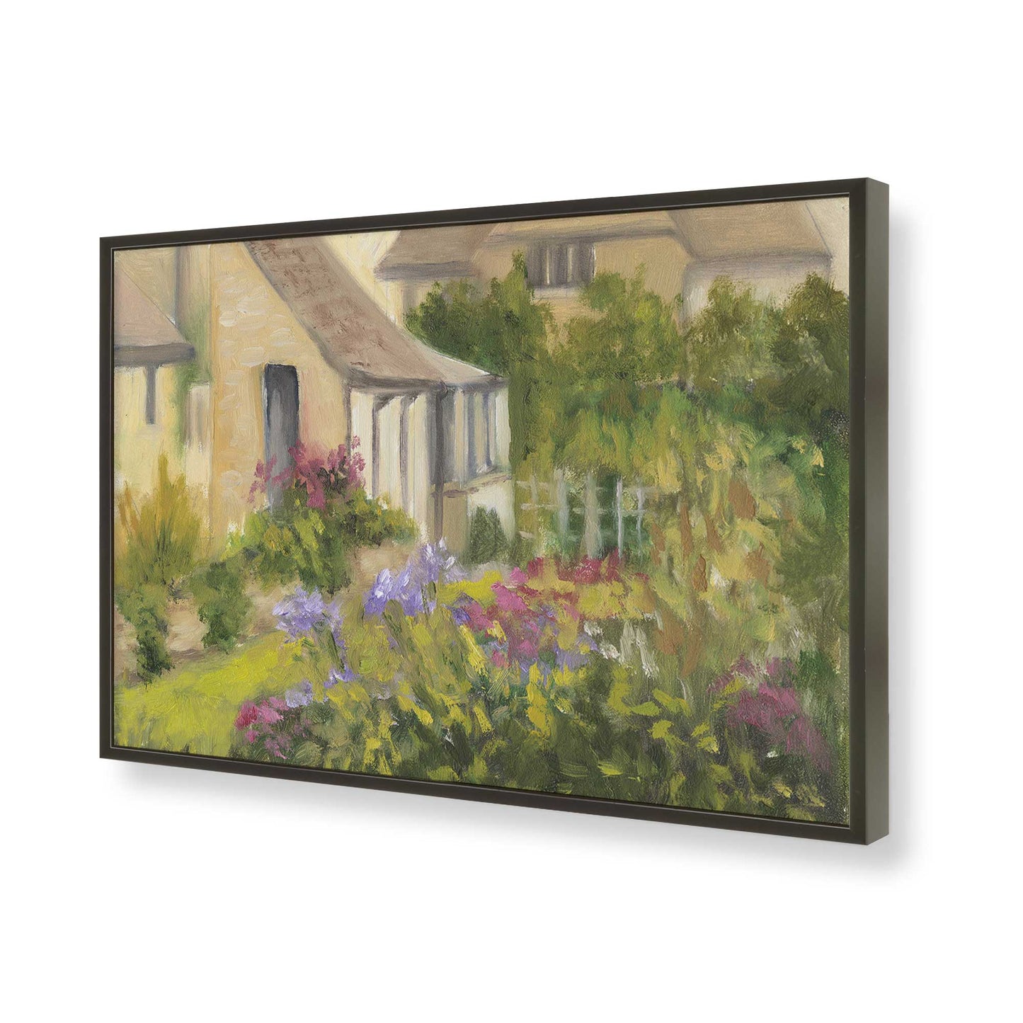 [Color:Satin Black], Picture of art in a Satin Black frame of the corner