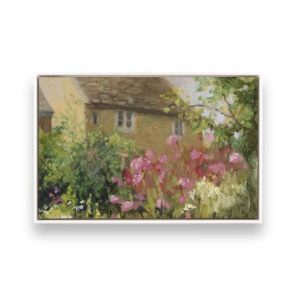 [Color:Opaque White], Picture of art in a White frame