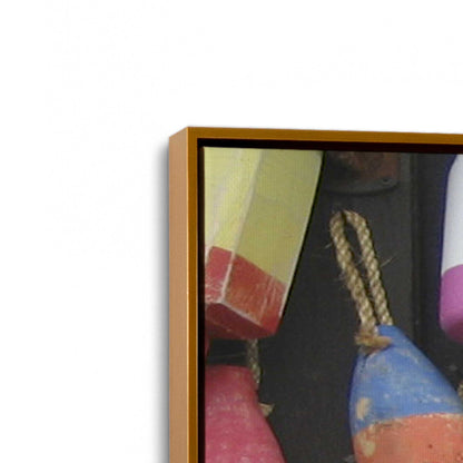 [Color:Polished Gold], Picture of art in a Polished Gold frame at an angle