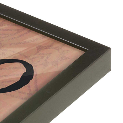 [Color:Satin Black], Picture of art in a Satin Black frame at an angle