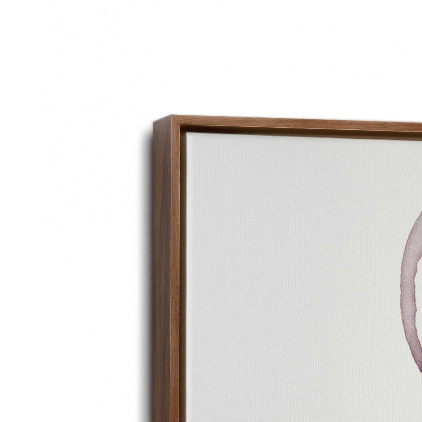 [Color:Walnut], Picture of art in a Walnut frame at an angle