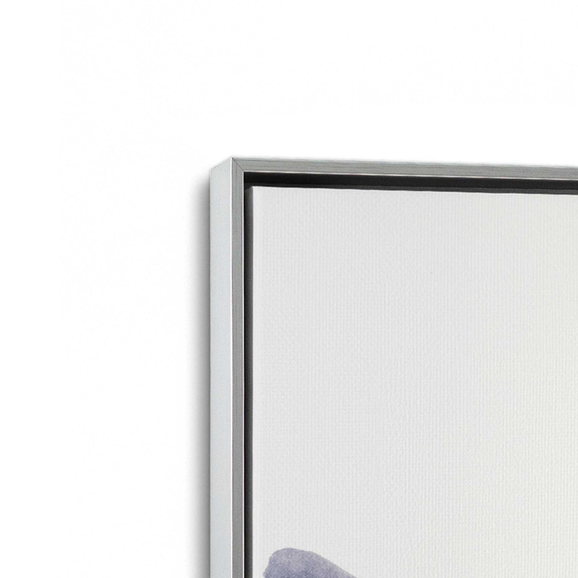 [Color:Polished Chrome], Picture of art in a Polished Chrome frame at an angle
