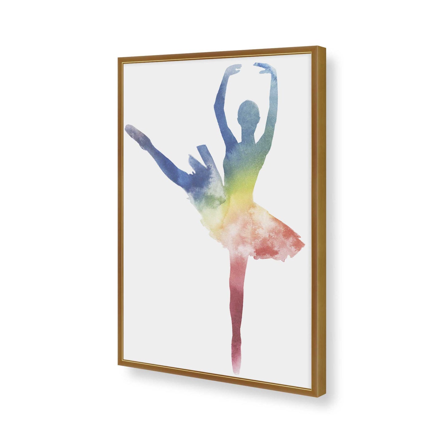 [Color:Polished Gold], Picture of art in a Polished Gold frame of the corner