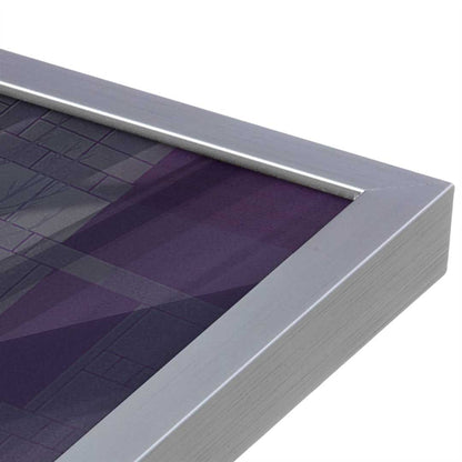 [Color:Polished Chrome], Picture of art in a Polished Chrome frame at an angle
