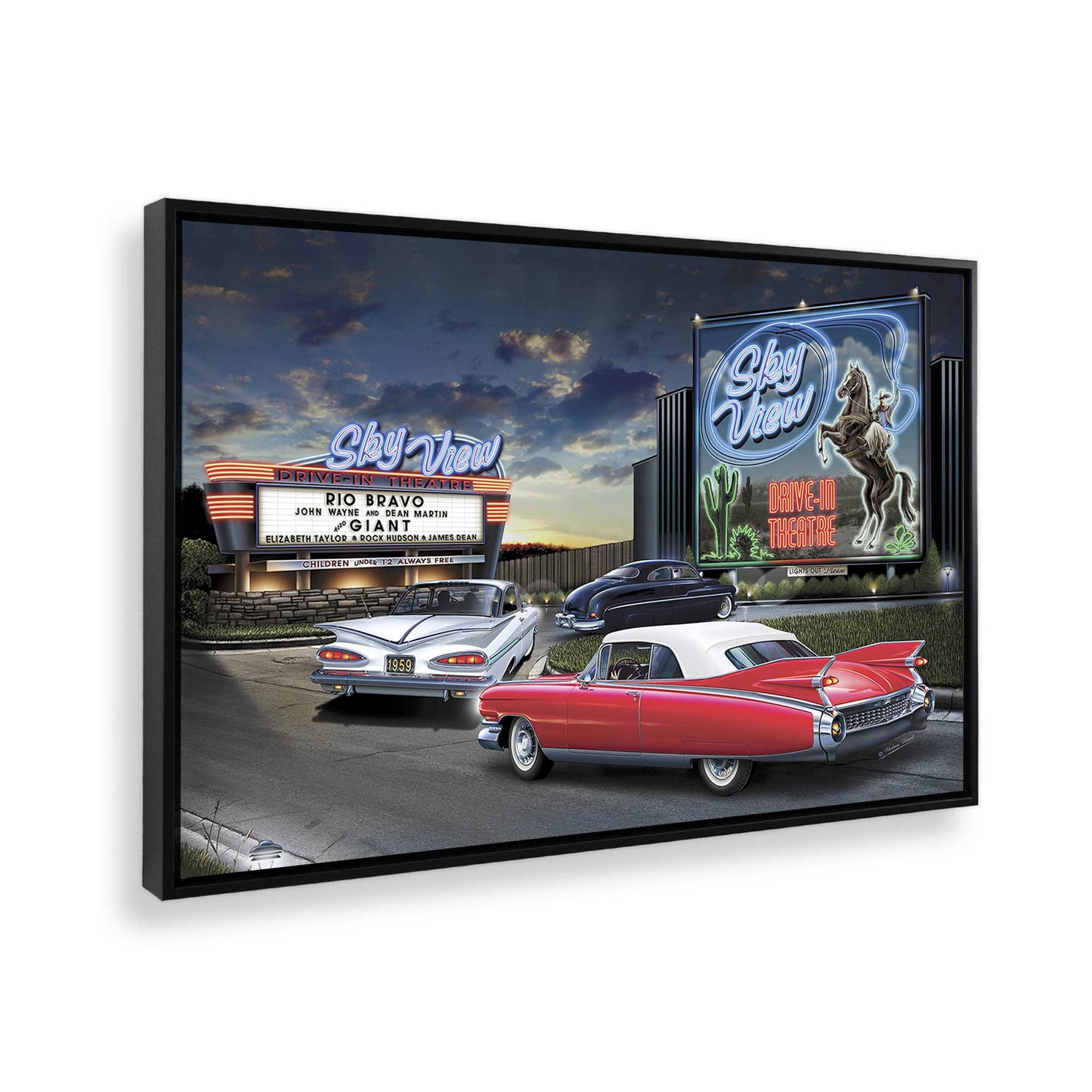 [Color:Satin Black], Picture of the corner of the art