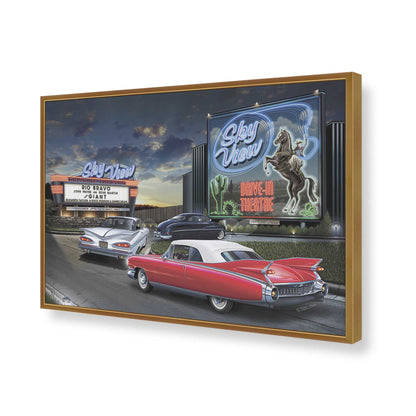 [Color:Polished Gold], Picture of art in a Polished Gold frame of the corner