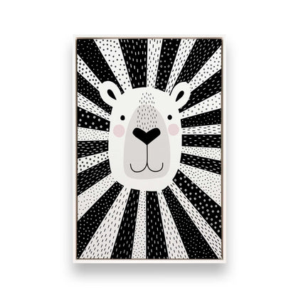 [Color:Opaque White], Picture of art in a White frame