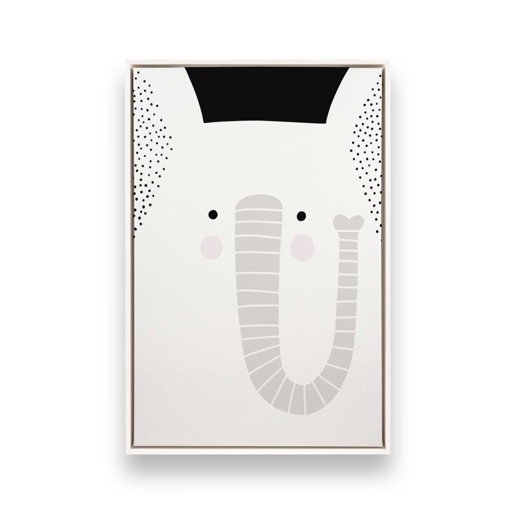 [Color:Opaque White], Picture of art in a White frame
