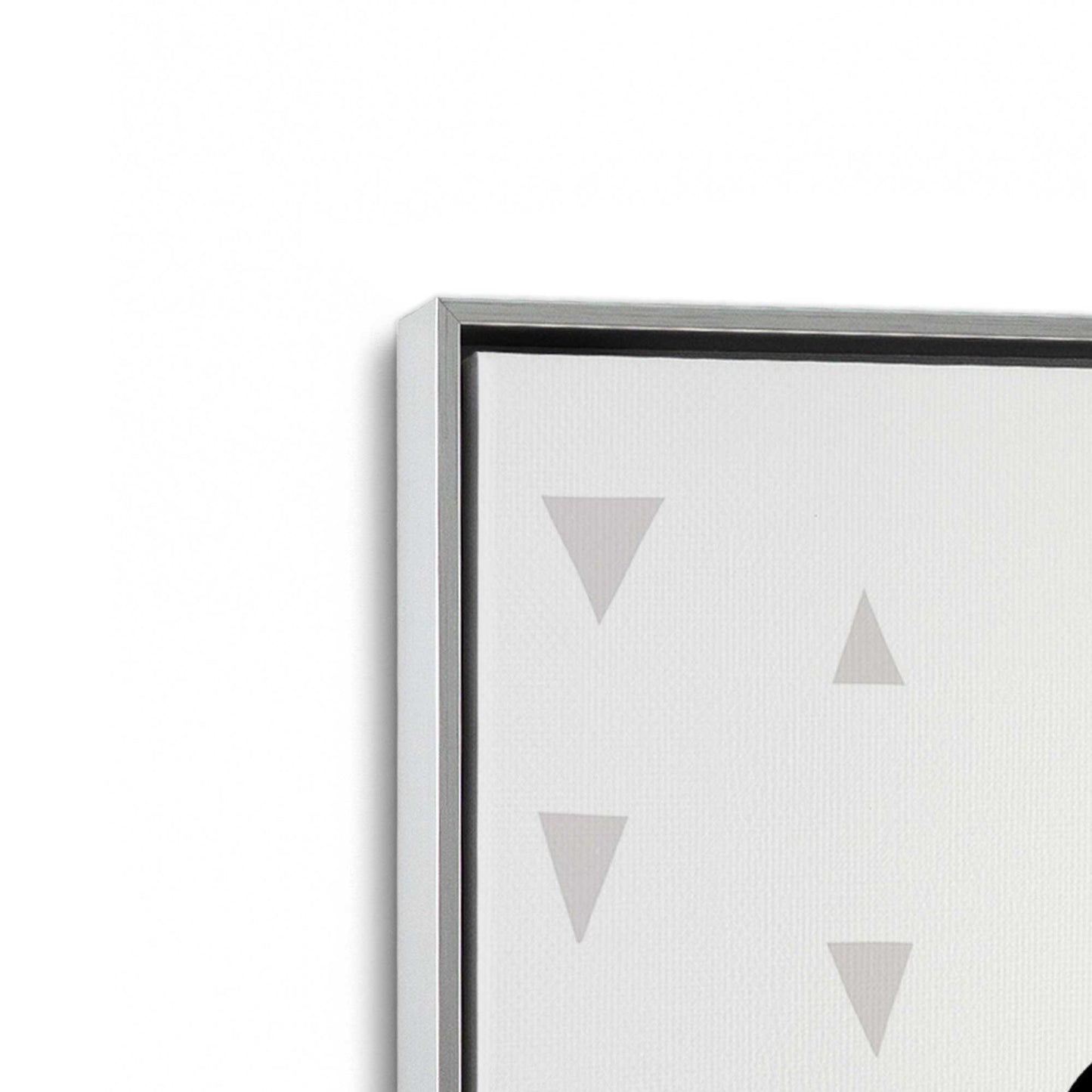 [Color:Polished Chrome], Picture of art in a Polished Chrome frame at an angle