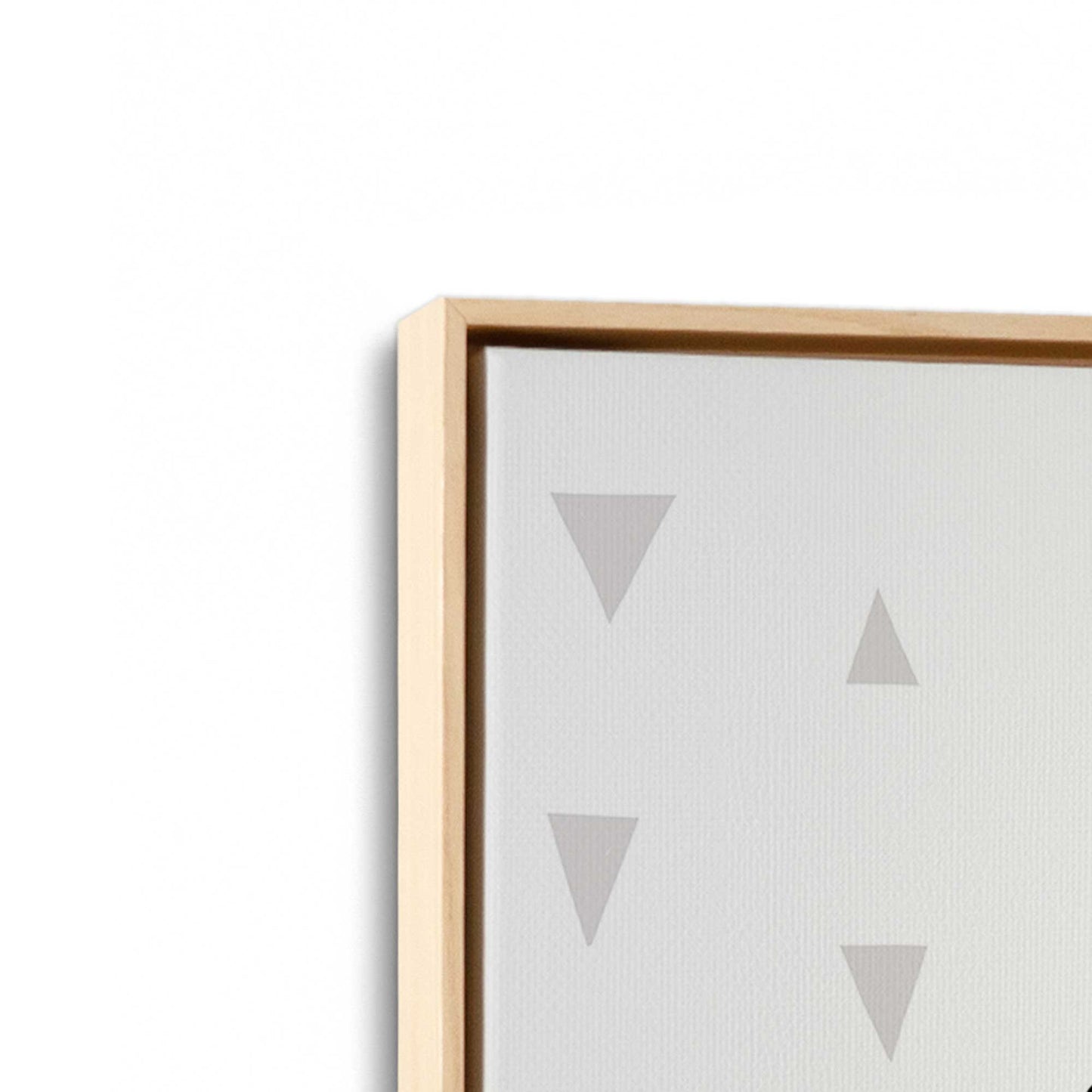 [Color:American Maple], Picture of art in a American Maple frame at an angle