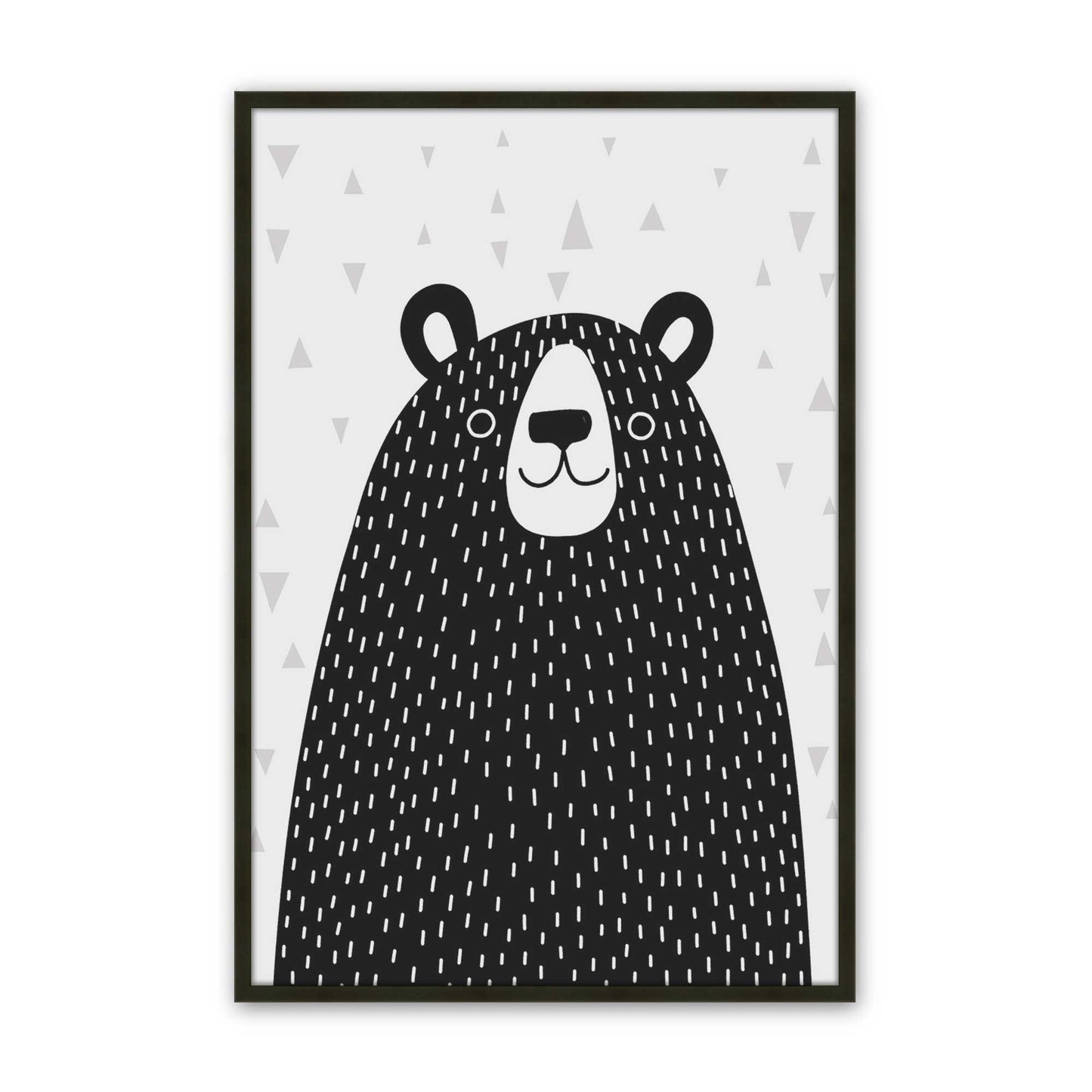 [Color:Satin Black], Picture of art in a Satin Black frame