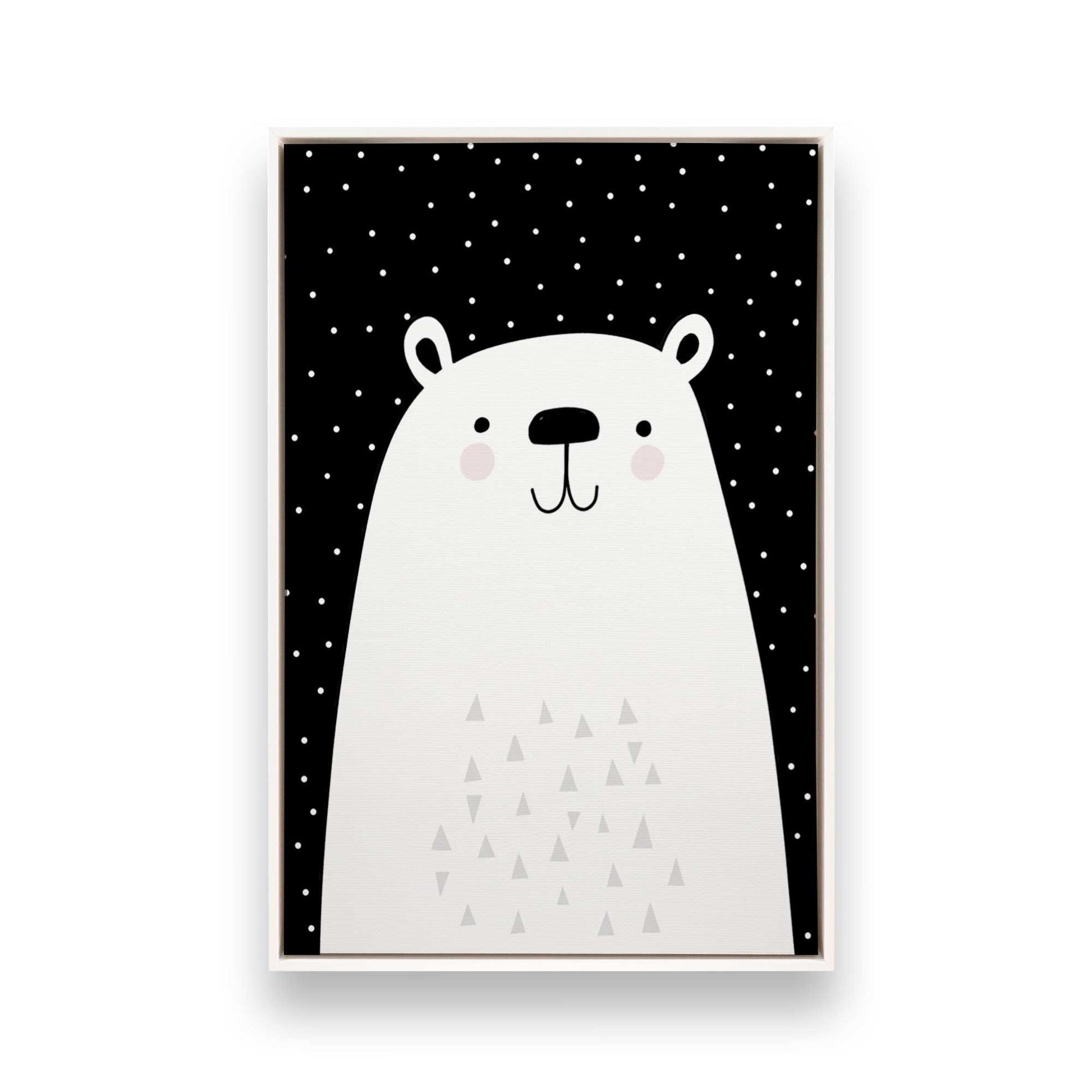 [Color:Opaque White], Picture of art in a White frame