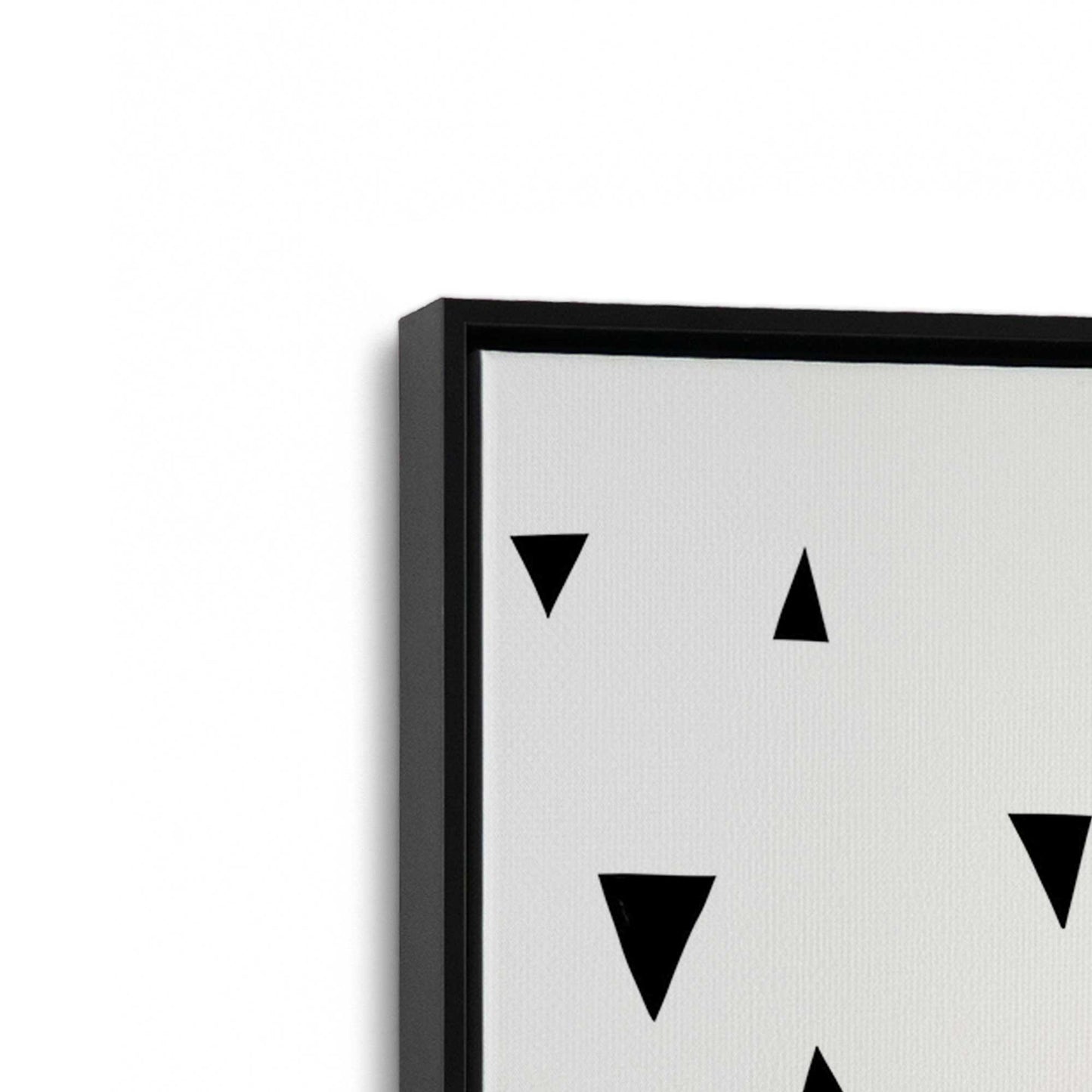 [Color:Satin Black], Picture of art in a Satin Black frame at an angle