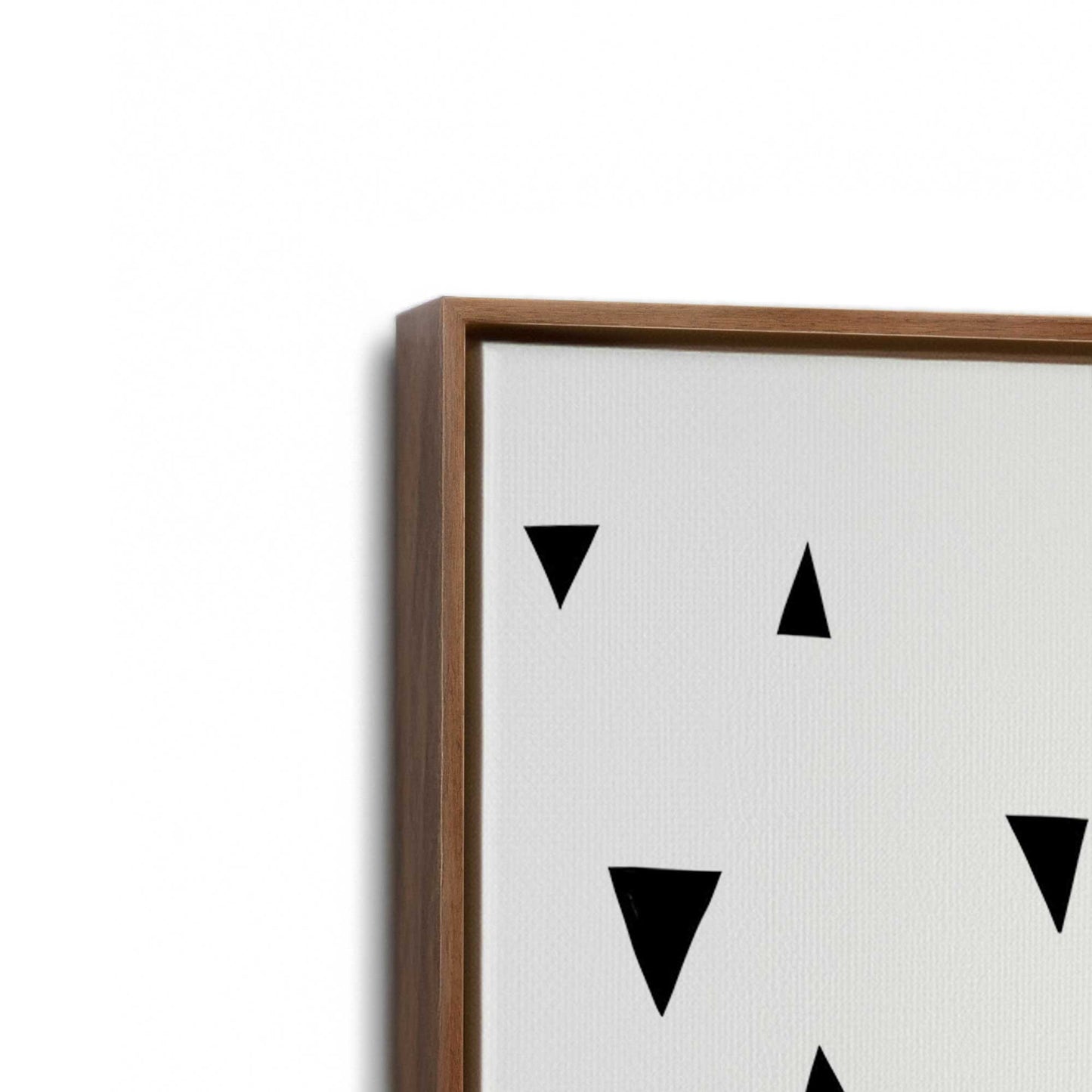 [Color:Walnut], Picture of art in a Walnut frame at an angle