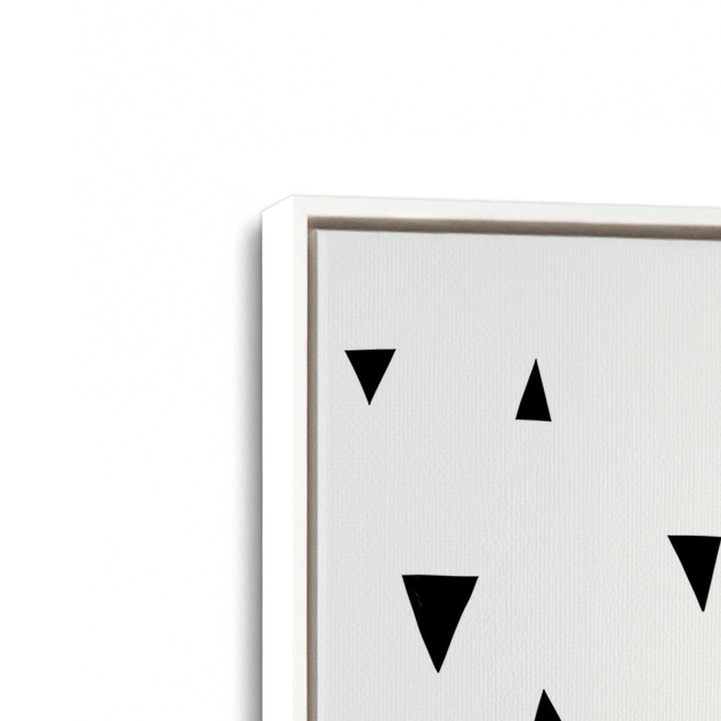 [Color:Opaque White], Picture of art in a White frame at an angle