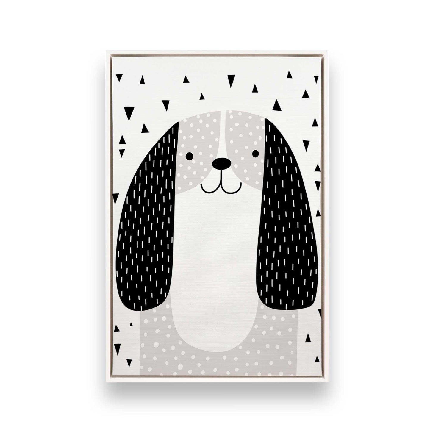 [Color:Opaque White], Picture of art in a White frame