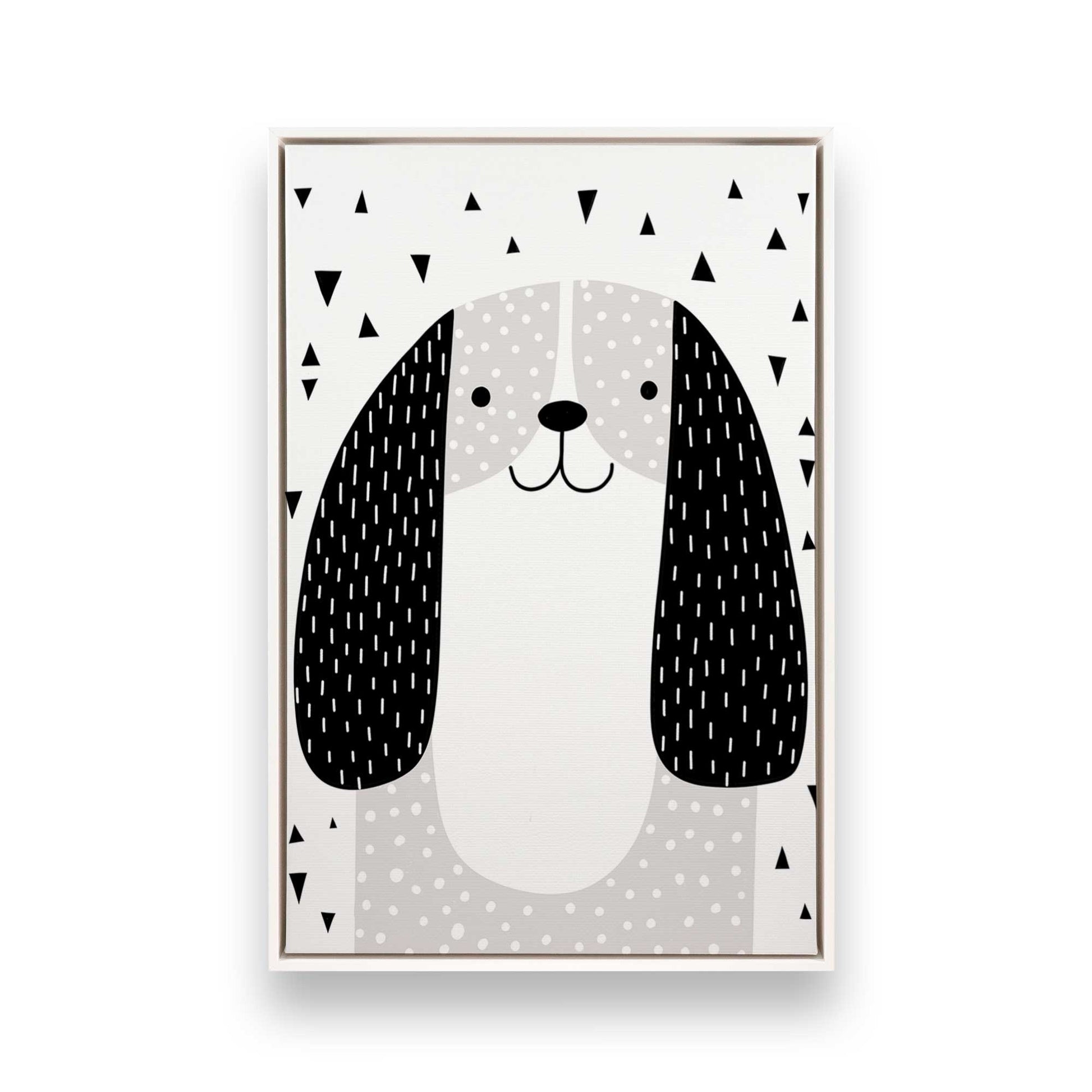 [Color:Opaque White], Picture of art in a White frame