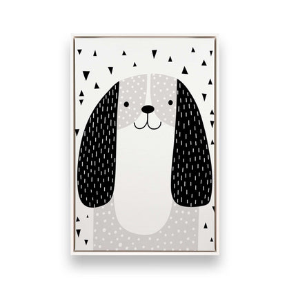 [Color:Opaque White], Picture of art in a White frame
