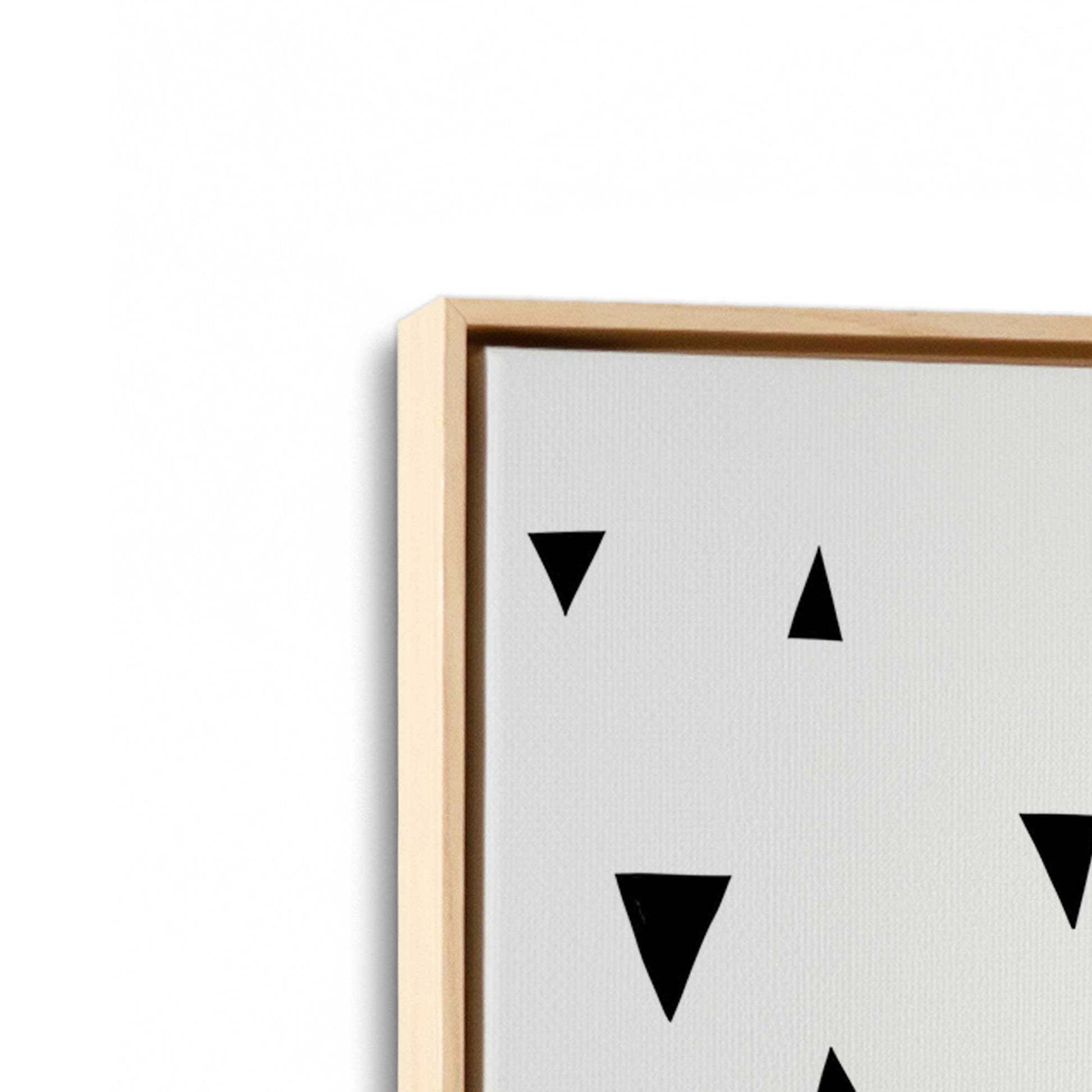 [Color:American Maple], Picture of art in a American Maple frame at an angle