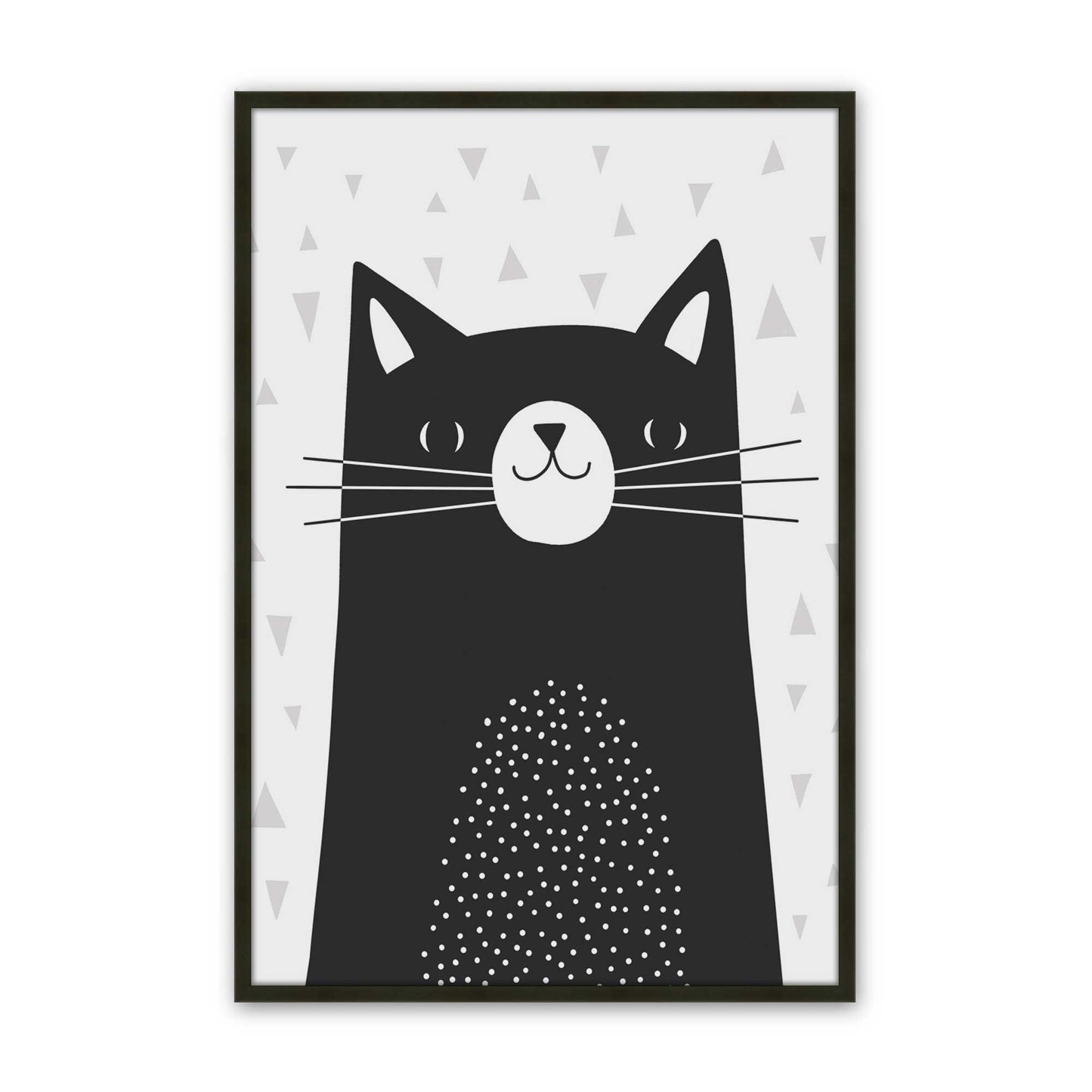 [Color:Satin Black], Picture of art in a Satin Black frame