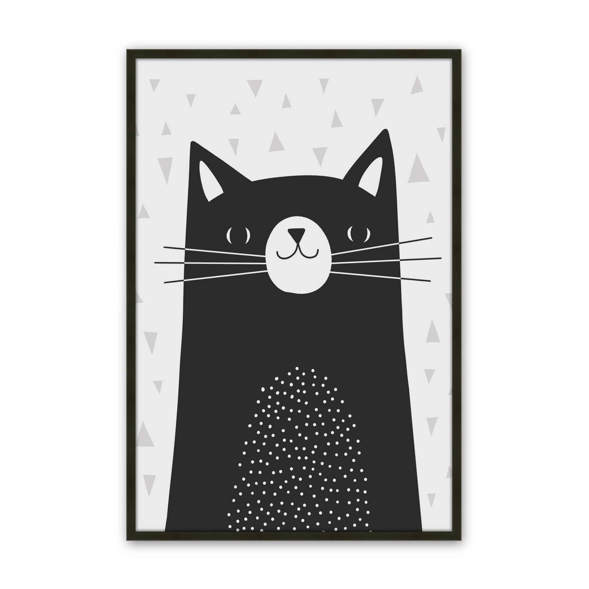 [Color:Satin Black], Picture of art in a Satin Black frame