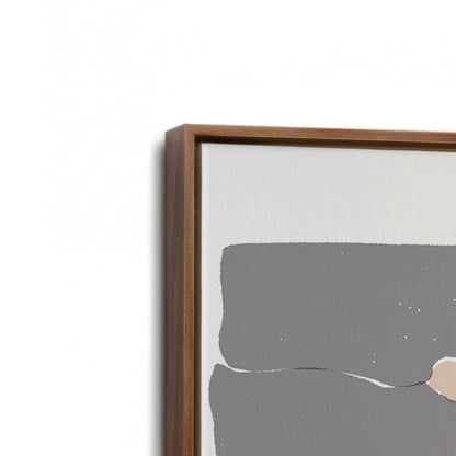 [Color:Walnut], Picture of art in a Walnut frame at an angle