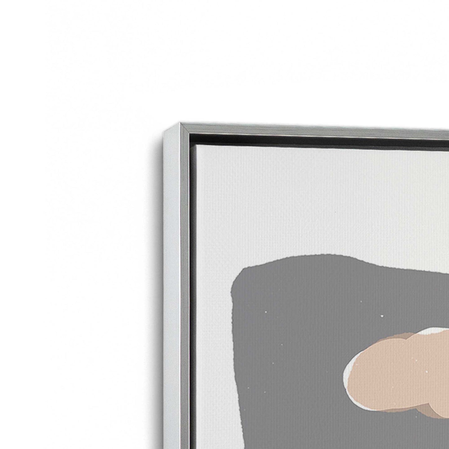 [Color:Polished Chrome], Picture of art in a Polished Chrome frame at an angle