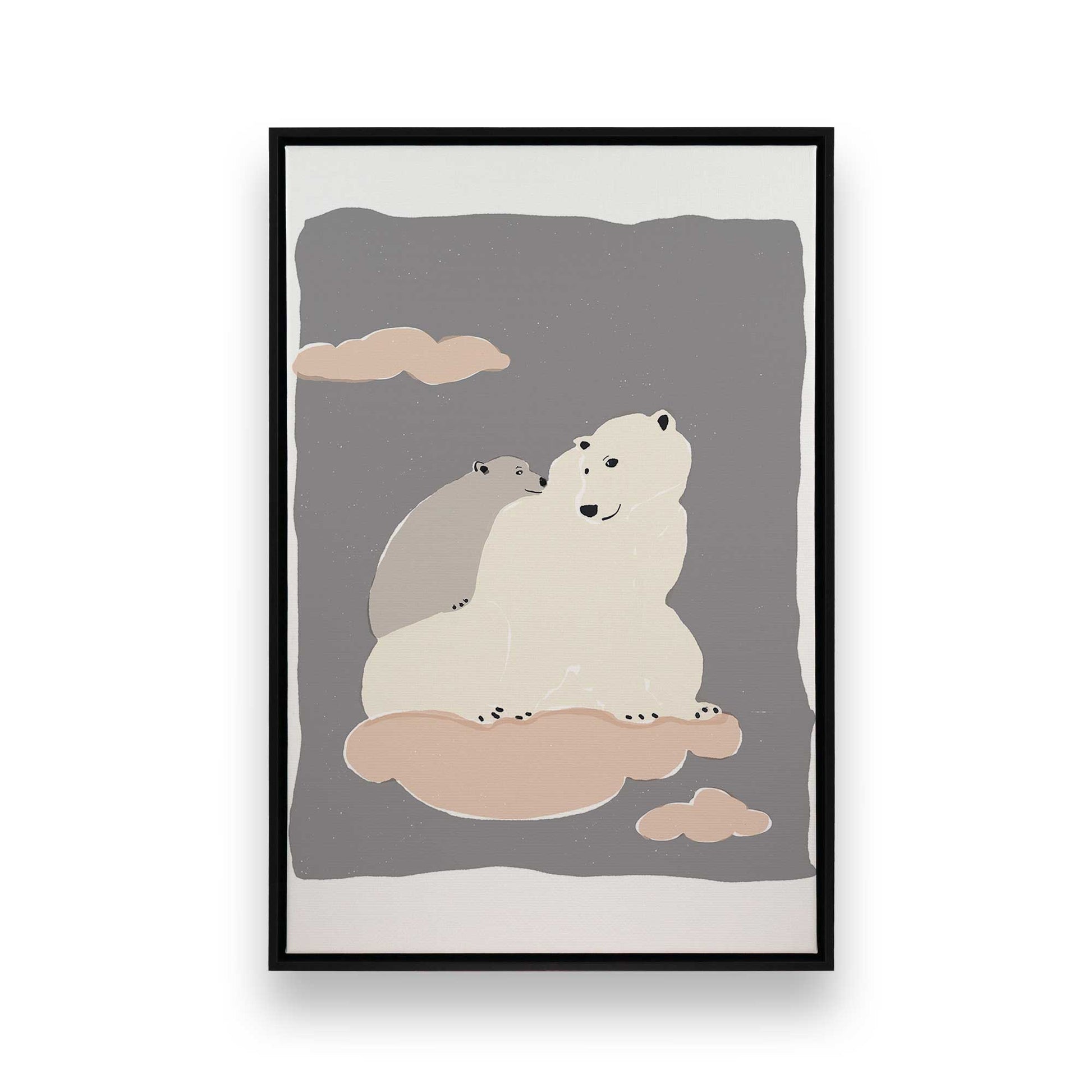 [Color:Satin Black], Picture of art in a Satin Black frame