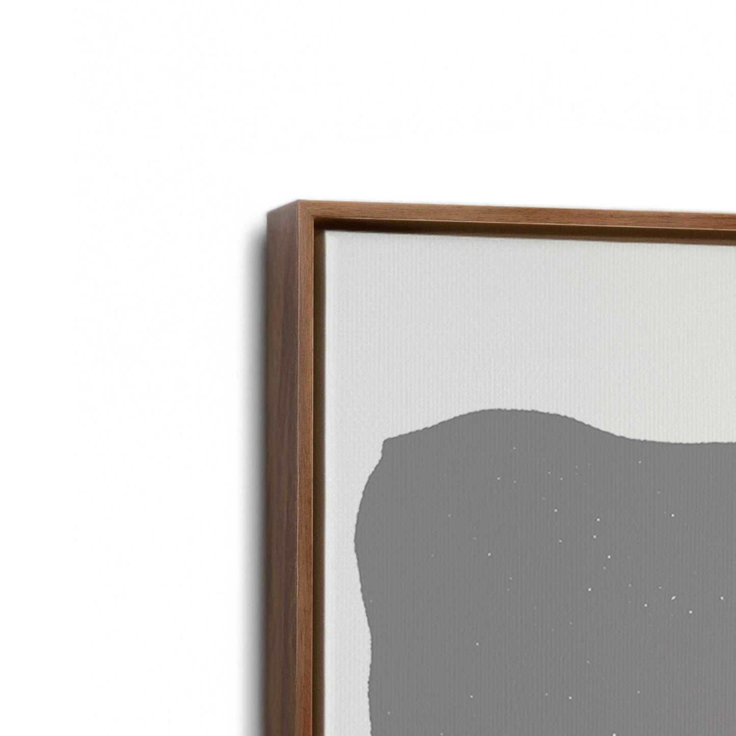 [Color:Walnut], Picture of art in a Walnut frame at an angle