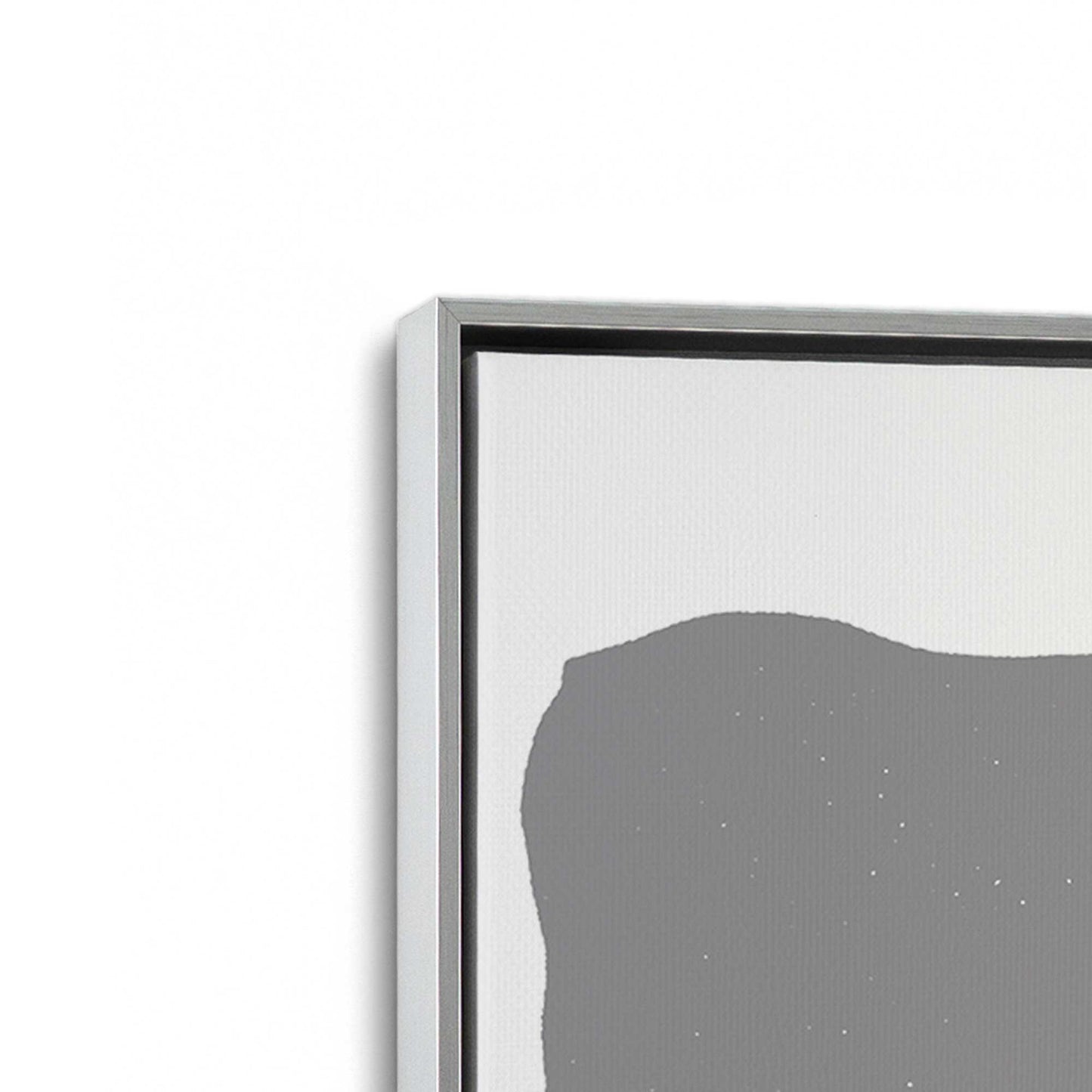 [Color:Polished Chrome], Picture of art in a Polished Chrome frame at an angle