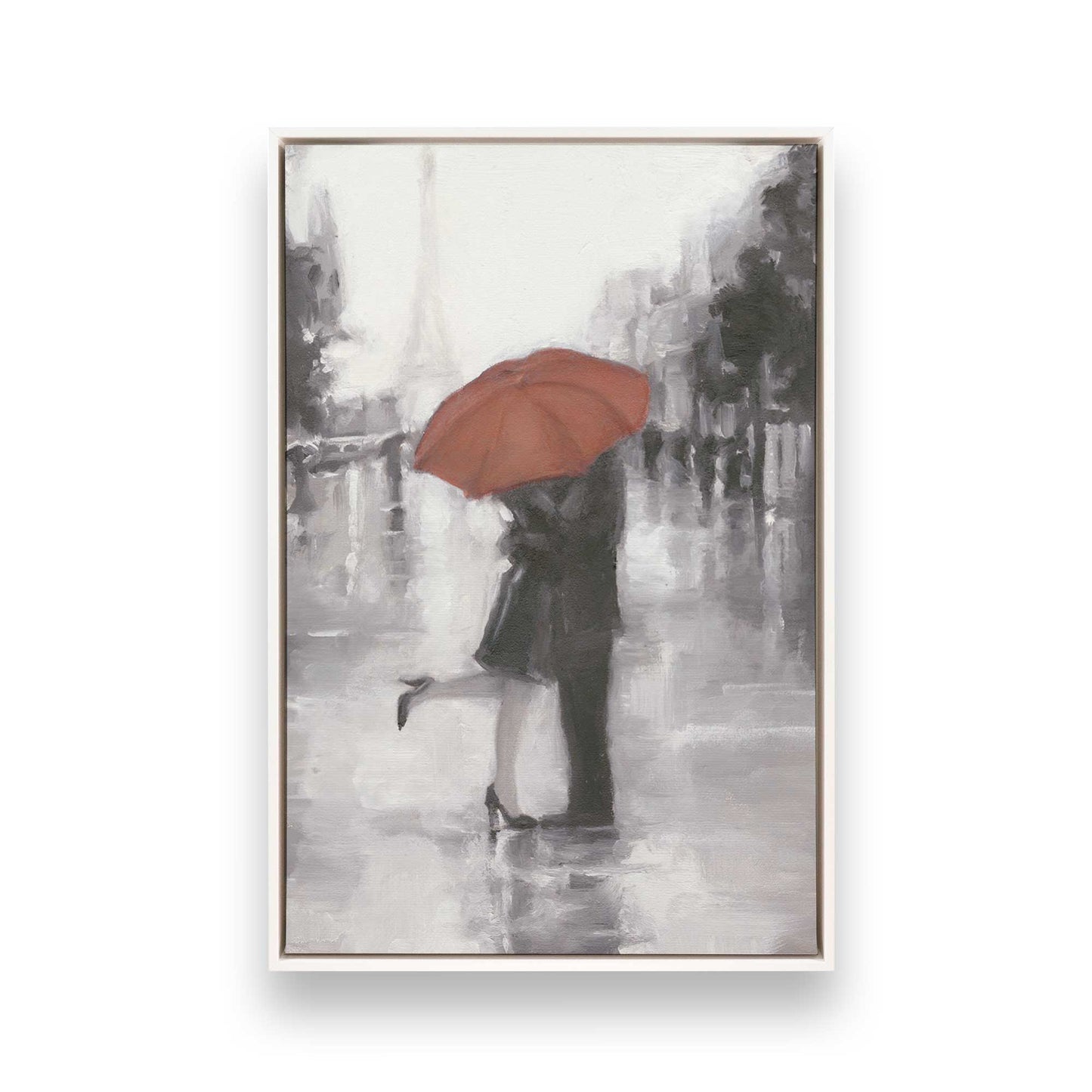 [Color:Opaque White], Picture of art in a White frame