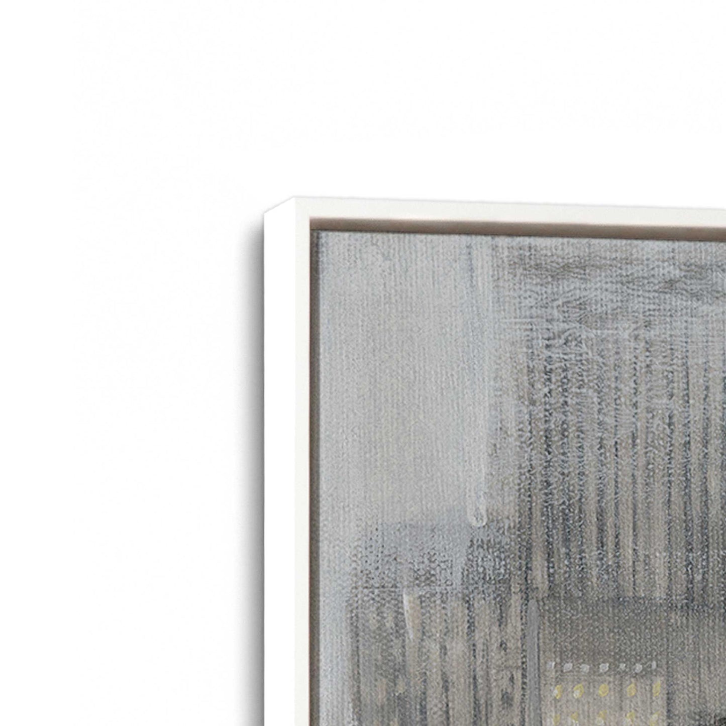 [Color:Opaque White], Picture of art in a White frame at an angle