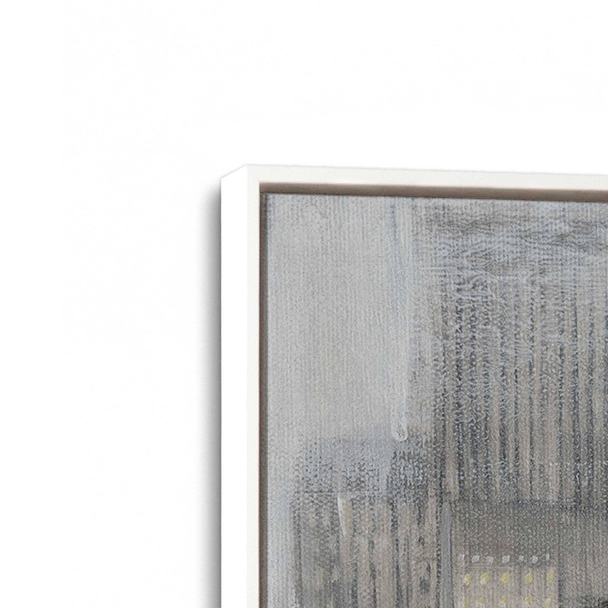 [Color:Opaque White], Picture of art in a White frame at an angle