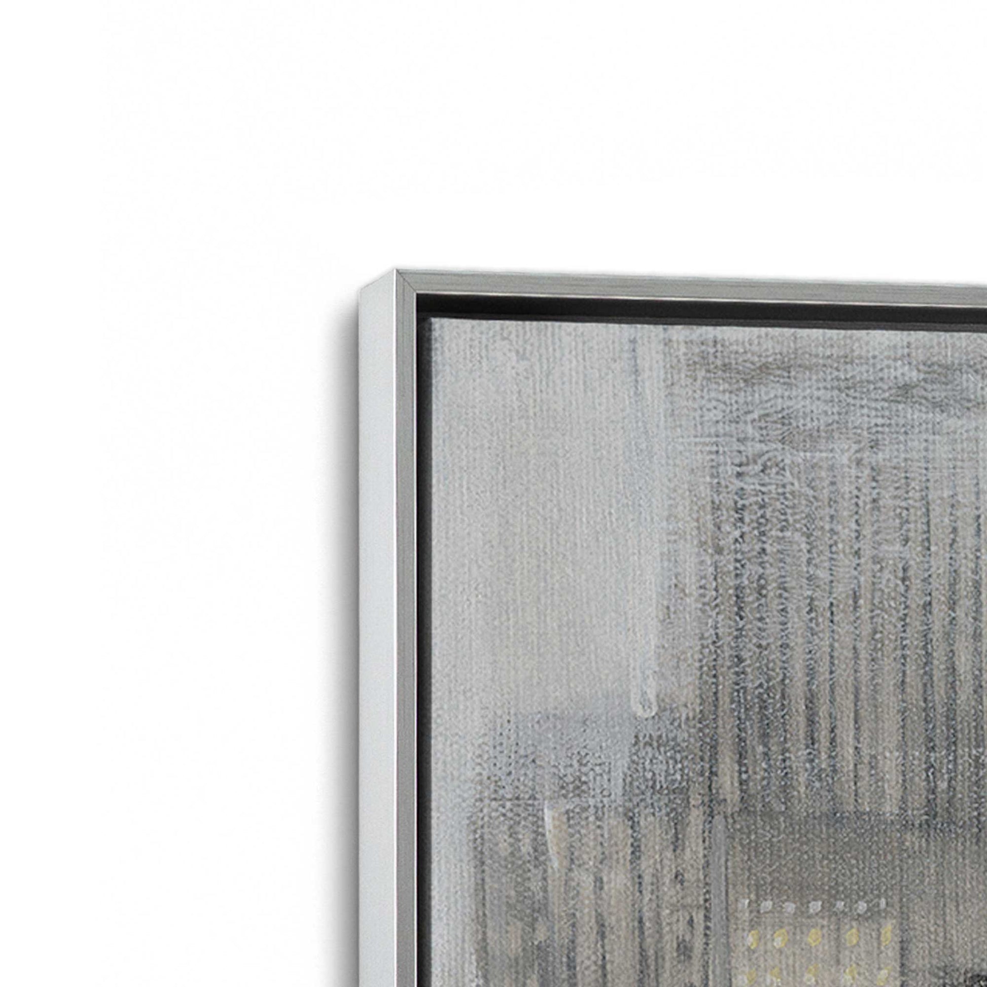 [Color:Polished Chrome], Picture of art in a Polished Chrome frame at an angle