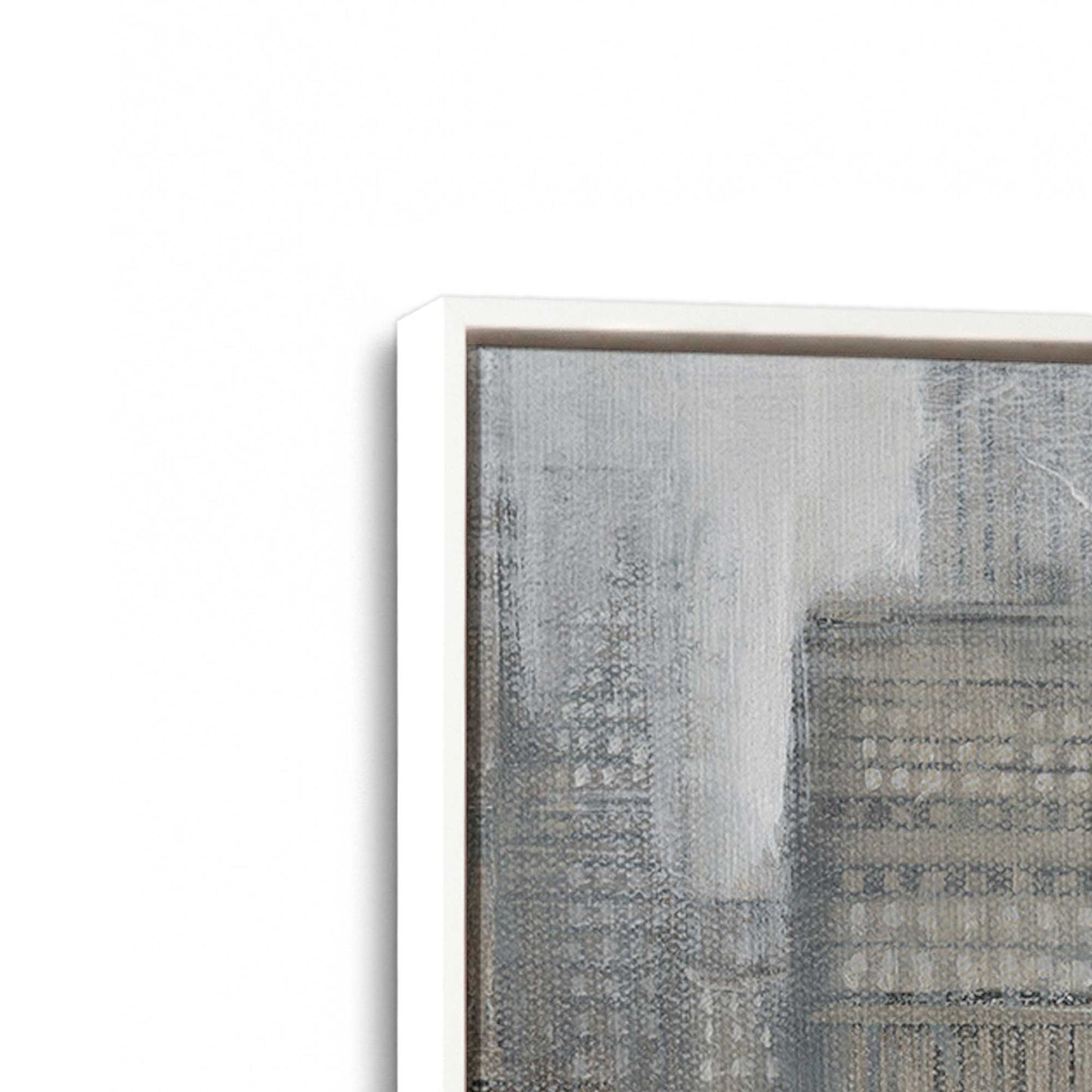 [Color:Opaque White], Picture of art in a White frame at an angle