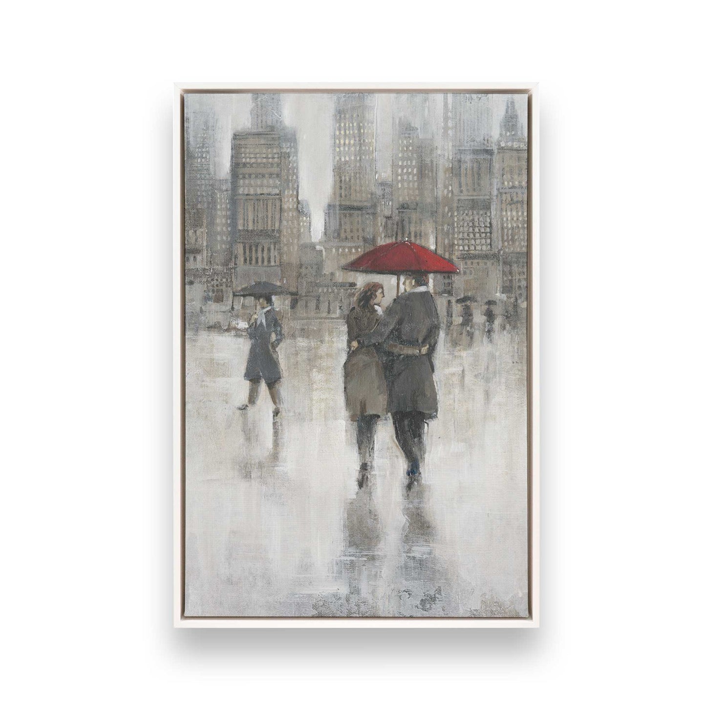 [Color:Opaque White], Picture of art in a White frame