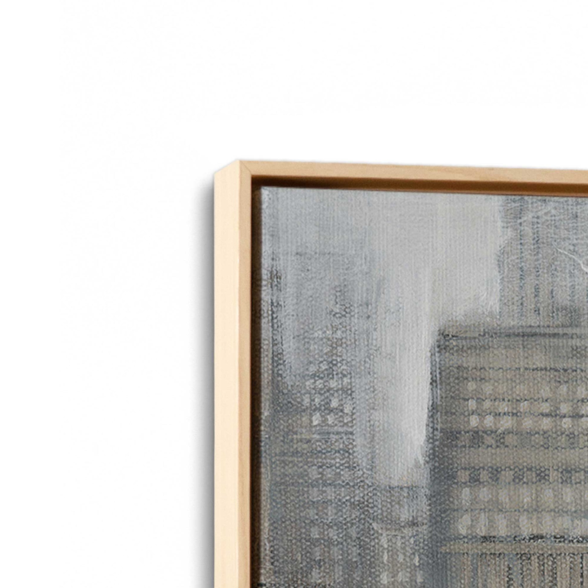 [Color:American Maple], Picture of art in a American Maple frame at an angle