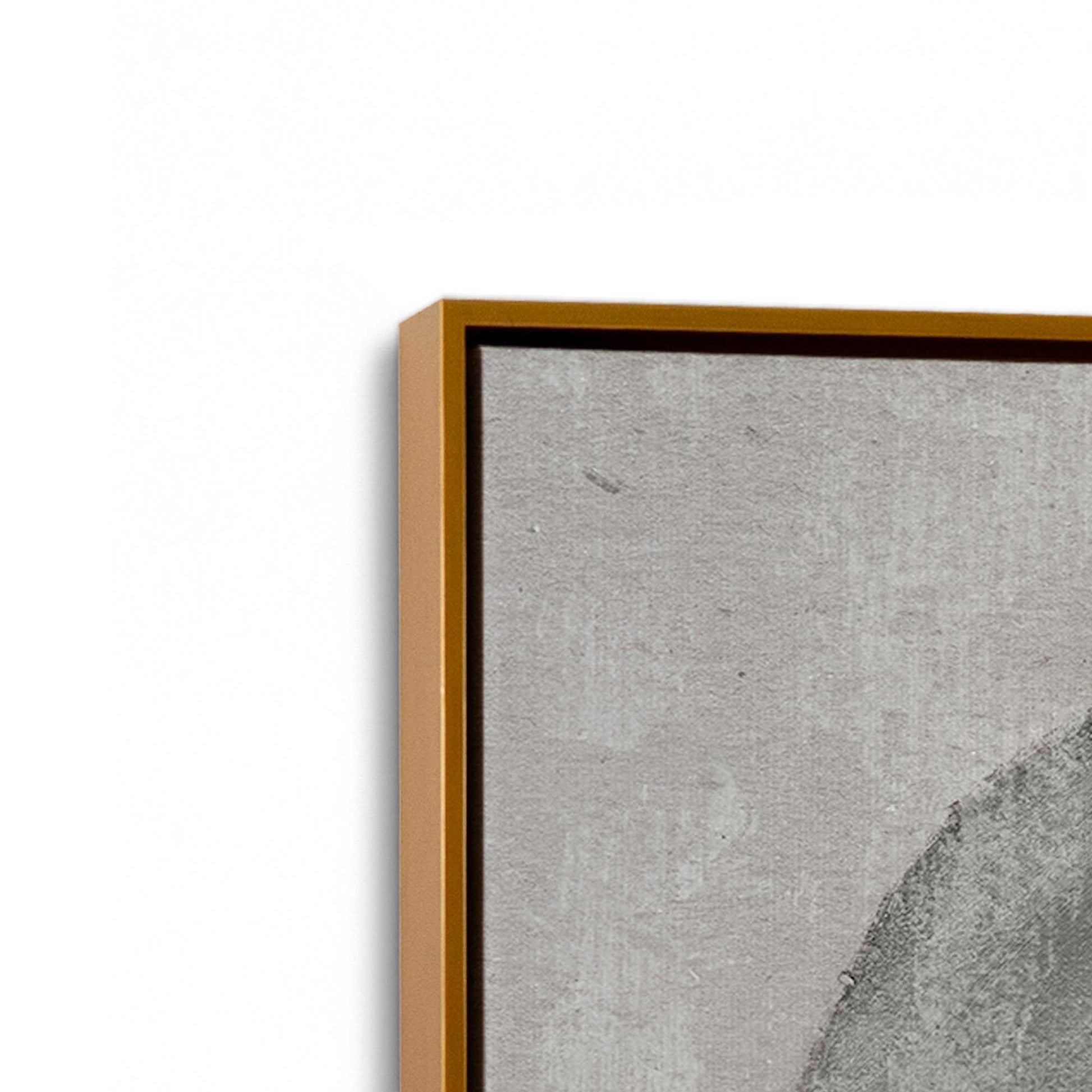 [Color:Polished Gold], Picture of art in a Polished Gold frame at an angle